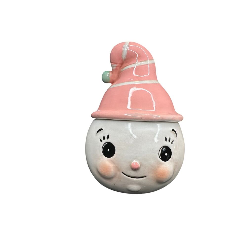 Johanna Parker Green Pink Holiday Christmas Snowman Sugar‎ and Creamer Set - Picture 4 of 11